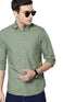 Men Solid Cotton Casual Dusty Green Shirt - MYLUXURY LANE ENTERPRISE