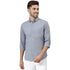 Men Solid Cotton Casual Dusty Blue Shirt - MYLUXURY LANE ENTERPRISE