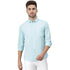 Men Solid Cotton Casual Torquise Blue Shirt - MYLUXURY LANE ENTERPRISE