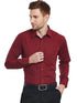 Men Cotton Plain Maroon Shirt - MYLUXURY LANE ENTERPRISE