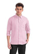 Men Cotton Plain Pink Shirt - MYLUXURY LANE ENTERPRISE