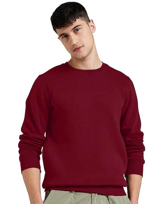 Men Winter Wear Plain Sweatshirts - MYLUXURY LANE ENTERPRISE