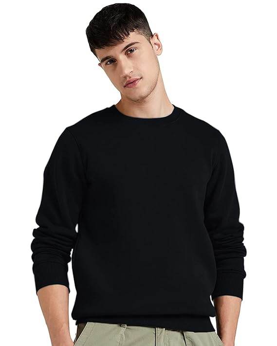 Men Winter Wear Plain Sweatshirts - MYLUXURY LANE ENTERPRISE