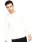 Men Round Neck Off White Sweatshirt - MYLUXURY LANE ENTERPRISE