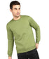Men Round Neck Olive Sweatshirt - MYLUXURY LANE ENTERPRISE