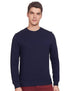 Men Plain Navy Blue Sweatshirt - MYLUXURY LANE ENTERPRISE