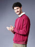 Men Round Neck Wine Sweatshirt - MYLUXURY LANE ENTERPRISE