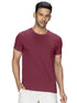 Men Regular Fit Maroon T-Shirt - MYLUXURY LANE ENTERPRISE