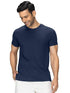 Men Regular Fit Navy Blue T-Shirt - MYLUXURY LANE ENTERPRISE