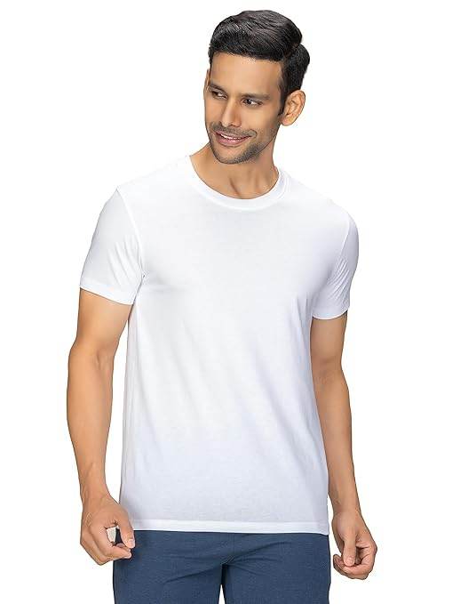 Men Regular Fit White T-Shirt - MYLUXURY LANE ENTERPRISE