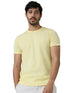 Men Regular Fit Light Yellow T-Shirt - MYLUXURY LANE ENTERPRISE