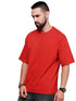 Men Oversized Red T-Shirt - MYLUXURY LANE ENTERPRISE