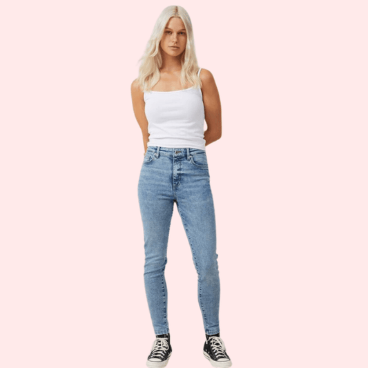 Women's Perfect Curve High Waist Skinny Jeans - MYLUXURY LANE ENTERPRISE