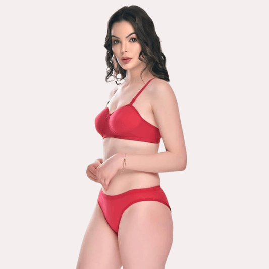 Padded Cotton Bra Panty Set for a Seductive Look - MYLUXURY LANE ENTERPRISE