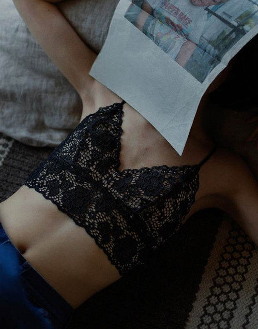 Elegant signature lace wirefree bralette - MYLUXURY LANE ENTERPRISE
