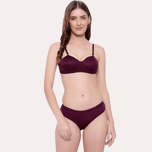Padded Non-Wired Push-Up Bra Panty Set - MYLUXURY LANE ENTERPRISE