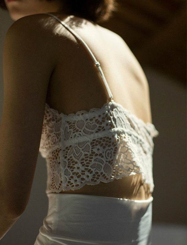 Elegant signature lace wirefree bralette - MYLUXURY LANE ENTERPRISE