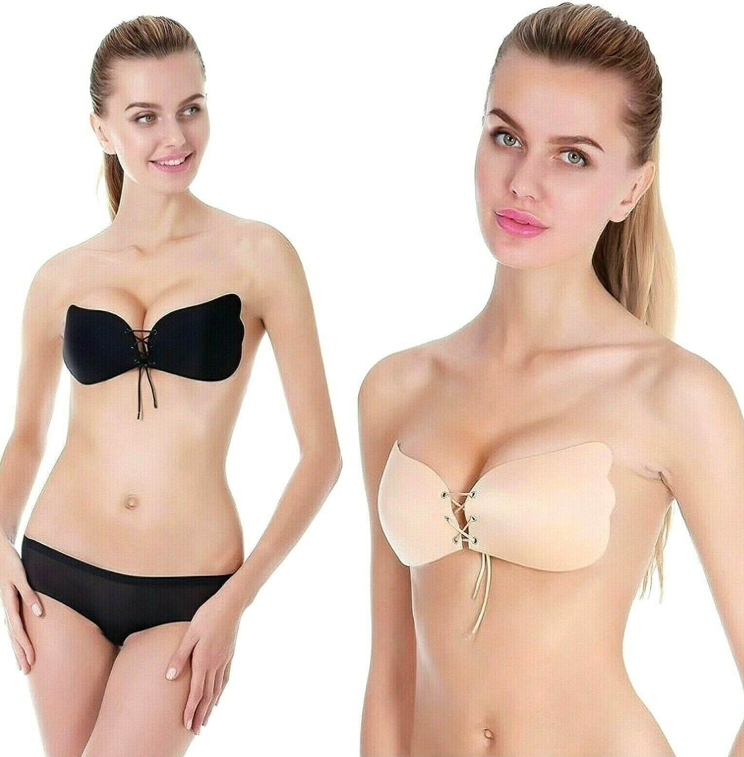 2 Pack Non-Wired Padded Stick-On Push-Up Bra - MYLUXURY LANE ENTERPRISE
