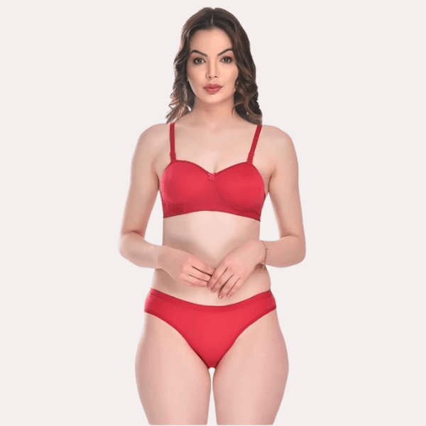 Padded Cotton Bra Panty Set for a Seductive Look - MYLUXURY LANE ENTERPRISE