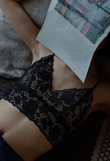 Elegant signature lace wirefree bralette - MYLUXURY LANE ENTERPRISE