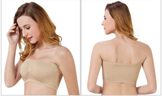 Pack of 2- Seamless Padded Tube Top Bras - MYLUXURY LANE ENTERPRISE