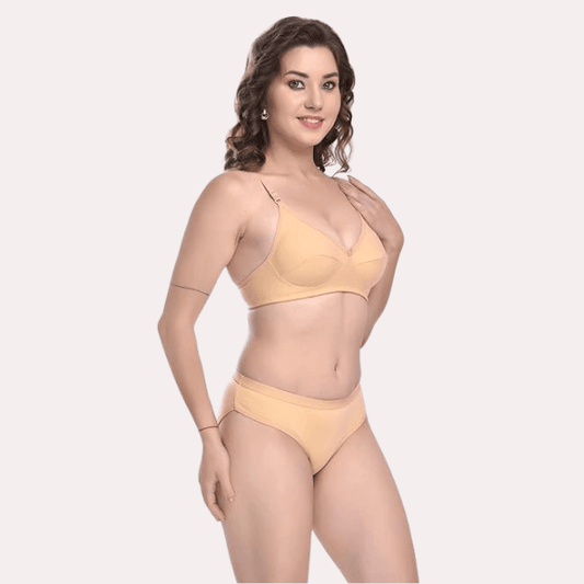 Everyday Elegance Cotton Bra Panty Set - MYLUXURY LANE ENTERPRISE