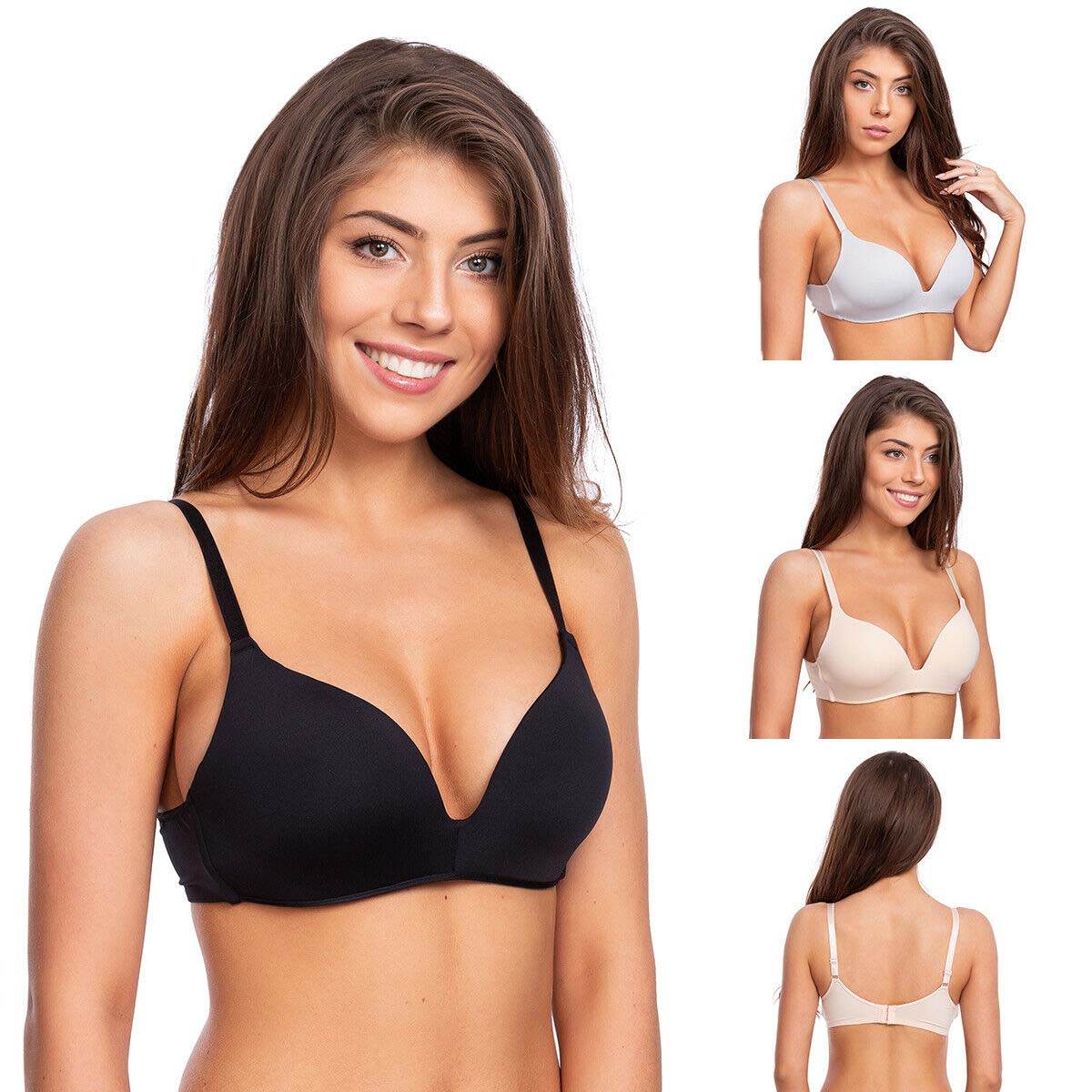 2 Pack seamless padded underwired push up bra - MYLUXURY LANE ENTERPRISE