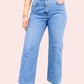 Classic 90s Boyfriend Blue Denim Wide Leg Jeans - MYLUXURY LANE ENTERPRISE