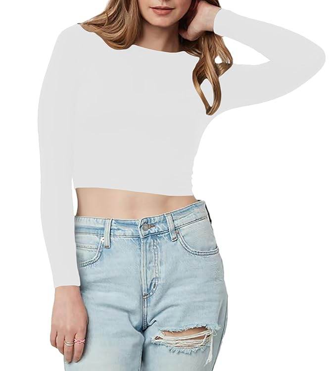 Women Cotton Boat Neck White Top - MYLUXURY LANE ENTERPRISE