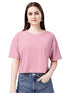 Women Oversized Rose Gold Crop Top - MYLUXURY LANE ENTERPRISE