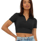 Women's Slim Fit Crop Top - MYLUXURY LANE ENTERPRISE