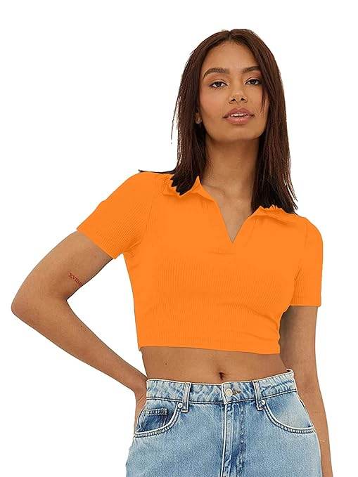 Women's Slim Fit Crop Top - MYLUXURY LANE ENTERPRISE