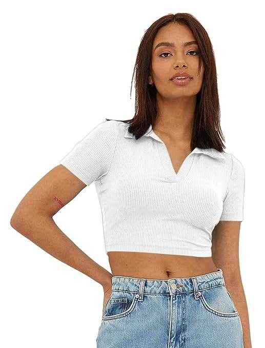 Women's Slim Fit Crop Top - MYLUXURY LANE ENTERPRISE