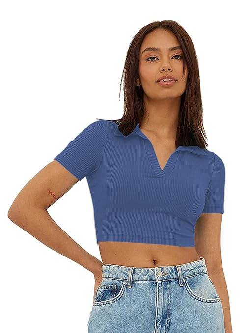 Women's Slim Fit Crop Top - MYLUXURY LANE ENTERPRISE