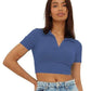 Women's Slim Fit Crop Top - MYLUXURY LANE ENTERPRISE