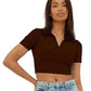 Women's Slim Fit Crop Top - MYLUXURY LANE ENTERPRISE