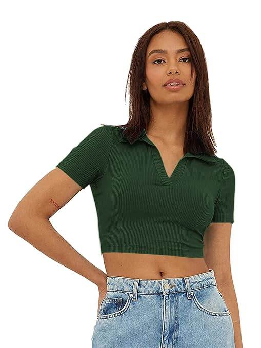 Women's Slim Fit Crop Top - MYLUXURY LANE ENTERPRISE
