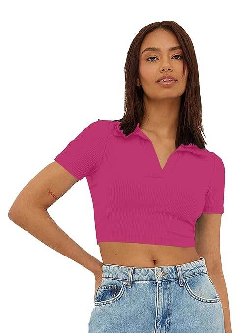 Women's Slim Fit Crop Top - MYLUXURY LANE ENTERPRISE