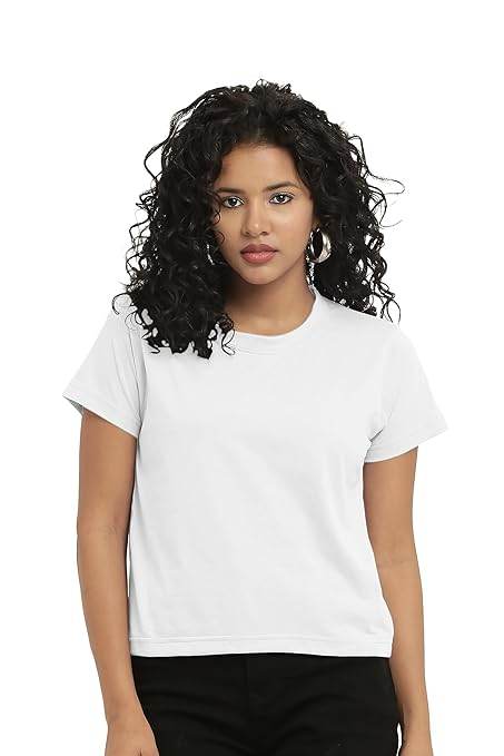 Women Stylish Plain White Crop Top - MYLUXURY LANE ENTERPRISE