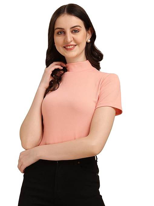 Women's Casual Solid Pink Top - MYLUXURY LANE ENTERPRISE