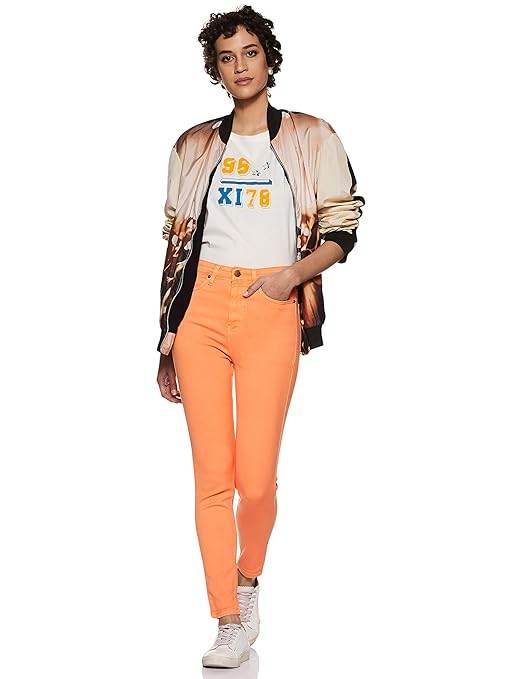 Women Stretchable Denim Peach Jeans - MYLUXURY LANE ENTERPRISE