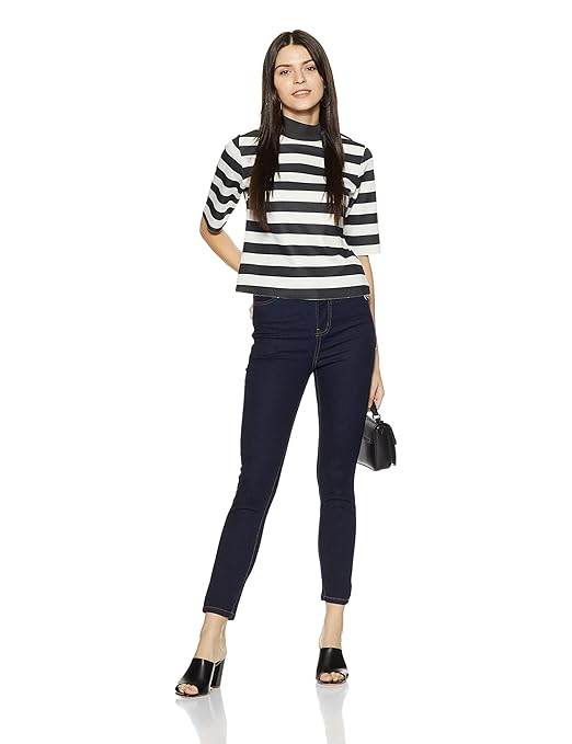 Women Stretchable Denim Navy Blue Jeans - MYLUXURY LANE ENTERPRISE