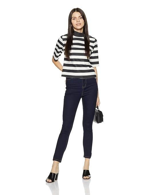 Women Stretchable Denim Navy Blue Jeans - MYLUXURY LANE ENTERPRISE