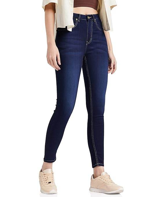 Women Ankle Length Med Blue Jeans - MYLUXURY LANE ENTERPRISE