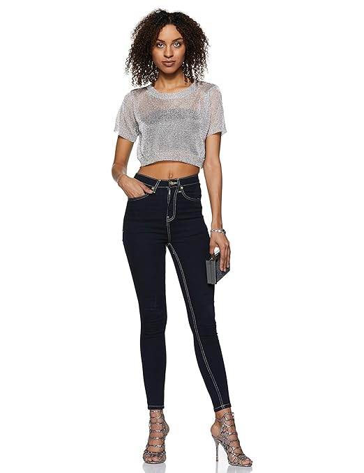 Women Ankle Length Navy Jeans - MYLUXURY LANE ENTERPRISE