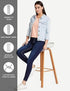 Women Ankle Length Dark Blue Jeans - MYLUXURY LANE ENTERPRISE