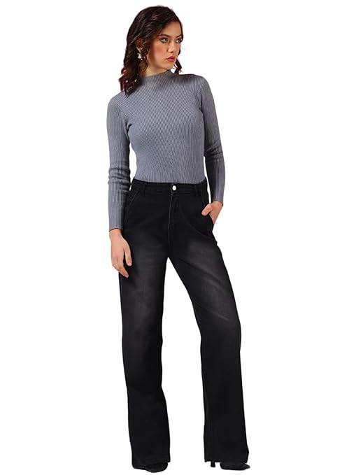 Women High Waisted Black Jeans - MYLUXURY LANE ENTERPRISE