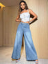 Women High Waisted Light Blue Jeans - MYLUXURY LANE ENTERPRISE