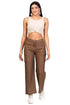 Women Cargo Baggy Brown Jeans - MYLUXURY LANE ENTERPRISE
