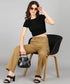 Women Cargo Light Brown Jeans - MYLUXURY LANE ENTERPRISE